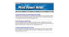 Desktop Screenshot of mindpowernews.com